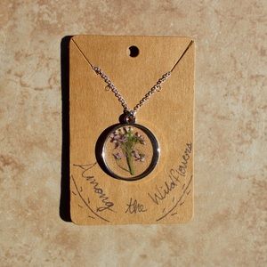 PURPLE WILDFLOWER NECKLACE